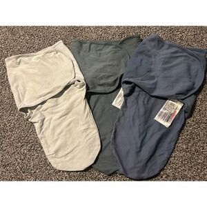 Kk35 Comfy Cubs Swaddle Sleep Sack Baby 7 14 lbs 0‎ 3 Months Blue Gray Set